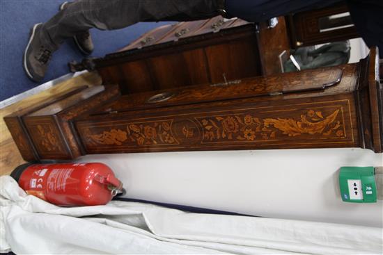 John Naishbourn of Gloucester. An early 18th century eight day longcase clock, 6ft 7in.